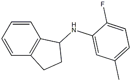 N-(2-fluoro-5-methylphenyl)-2,3-dihydro-1H-inden-1-amine Struktur