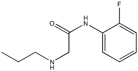 N-(2-fluorophenyl)-2-(propylamino)acetamide Struktur