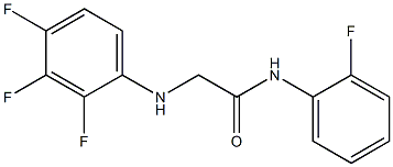 N-(2-fluorophenyl)-2-[(2,3,4-trifluorophenyl)amino]acetamide Struktur