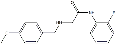 N-(2-fluorophenyl)-2-{[(4-methoxyphenyl)methyl]amino}acetamide Struktur