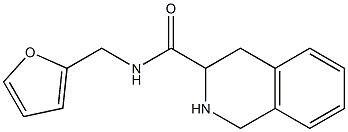 N-(2-furylmethyl)-1,2,3,4-tetrahydroisoquinoline-3-carboxamide Struktur