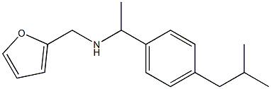 N-(2-furylmethyl)-N-[1-(4-isobutylphenyl)ethyl]amine Struktur