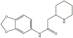 N-(2H-1,3-benzodioxol-5-yl)-2-(piperidin-2-yl)acetamide Struktur