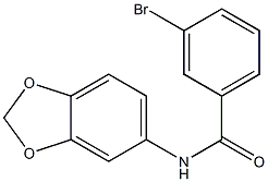 N-(2H-1,3-benzodioxol-5-yl)-3-bromobenzamide Struktur