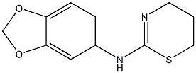 N-(2H-1,3-benzodioxol-5-yl)-5,6-dihydro-4H-1,3-thiazin-2-amine Struktur