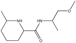 N-(2-methoxy-1-methylethyl)-6-methylpiperidine-2-carboxamide Struktur