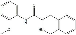 N-(2-methoxyphenyl)-1,2,3,4-tetrahydroisoquinoline-3-carboxamide Struktur