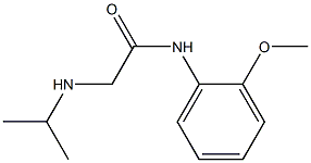 N-(2-methoxyphenyl)-2-(propan-2-ylamino)acetamide Struktur