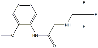 N-(2-methoxyphenyl)-2-[(2,2,2-trifluoroethyl)amino]acetamide Struktur