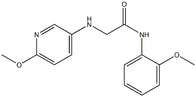 N-(2-methoxyphenyl)-2-[(6-methoxypyridin-3-yl)amino]acetamide Struktur