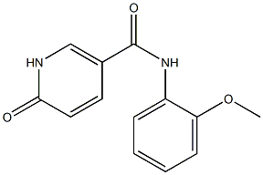 N-(2-methoxyphenyl)-6-oxo-1,6-dihydropyridine-3-carboxamide Struktur