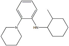 N-(2-methylcyclohexyl)-2-(piperidin-1-yl)aniline Struktur