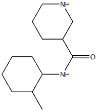 N-(2-methylcyclohexyl)piperidine-3-carboxamide Struktur