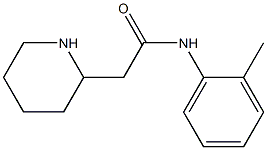 N-(2-methylphenyl)-2-(piperidin-2-yl)acetamide Struktur