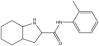 N-(2-methylphenyl)octahydro-1H-indole-2-carboxamide Struktur