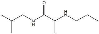 N-(2-methylpropyl)-2-(propylamino)propanamide Struktur