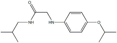 N-(2-methylpropyl)-2-{[4-(propan-2-yloxy)phenyl]amino}acetamide Struktur