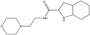 N-(2-morpholin-4-ylethyl)octahydro-1H-indole-2-carboxamide Struktur