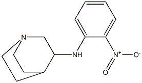 N-(2-nitrophenyl)-1-azabicyclo[2.2.2]octan-3-amine Struktur