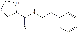 N-(2-phenylethyl)pyrrolidine-2-carboxamide Struktur