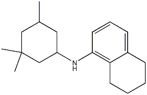 N-(3,3,5-trimethylcyclohexyl)-5,6,7,8-tetrahydronaphthalen-1-amine Struktur