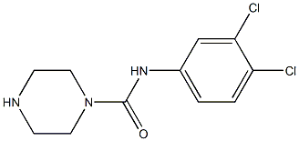 N-(3,4-dichlorophenyl)piperazine-1-carboxamide Struktur