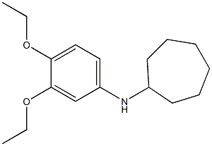 N-(3,4-diethoxyphenyl)cycloheptanamine Struktur