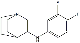 N-(3,4-difluorophenyl)-1-azabicyclo[2.2.2]octan-3-amine Struktur