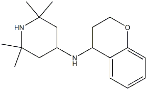 N-(3,4-dihydro-2H-1-benzopyran-4-yl)-2,2,6,6-tetramethylpiperidin-4-amine Struktur