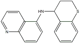 N-(3,4-dihydro-2H-1-benzothiopyran-4-yl)quinolin-5-amine Struktur