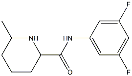 N-(3,5-difluorophenyl)-6-methylpiperidine-2-carboxamide Struktur