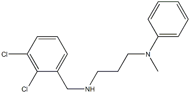 N-(3-{[(2,3-dichlorophenyl)methyl]amino}propyl)-N-methylaniline Struktur