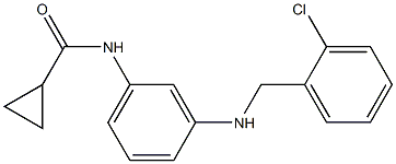 N-(3-{[(2-chlorophenyl)methyl]amino}phenyl)cyclopropanecarboxamide Struktur