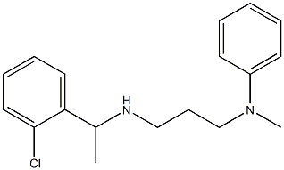 N-(3-{[1-(2-chlorophenyl)ethyl]amino}propyl)-N-methylaniline Struktur