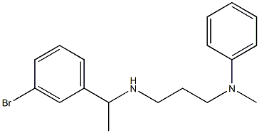 N-(3-{[1-(3-bromophenyl)ethyl]amino}propyl)-N-methylaniline Struktur