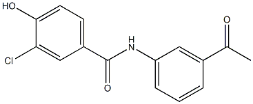 N-(3-acetylphenyl)-3-chloro-4-hydroxybenzamide Struktur