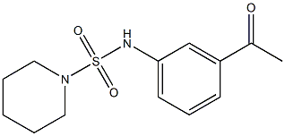 N-(3-acetylphenyl)piperidine-1-sulfonamide Struktur