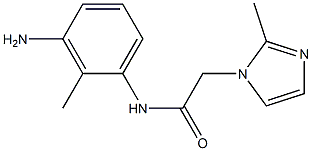 N-(3-amino-2-methylphenyl)-2-(2-methyl-1H-imidazol-1-yl)acetamide Struktur