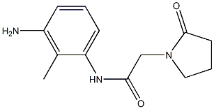 N-(3-amino-2-methylphenyl)-2-(2-oxopyrrolidin-1-yl)acetamide Struktur