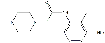 N-(3-amino-2-methylphenyl)-2-(4-methylpiperazin-1-yl)acetamide Struktur