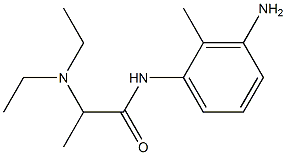 N-(3-amino-2-methylphenyl)-2-(diethylamino)propanamide Struktur