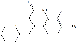 N-(3-amino-2-methylphenyl)-2-(oxan-2-ylmethoxy)propanamide Struktur