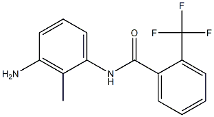 N-(3-amino-2-methylphenyl)-2-(trifluoromethyl)benzamide Struktur