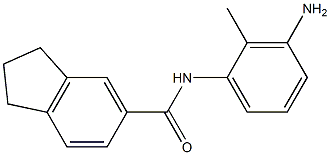 N-(3-amino-2-methylphenyl)-2,3-dihydro-1H-indene-5-carboxamide Struktur