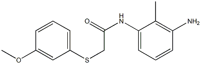 N-(3-amino-2-methylphenyl)-2-[(3-methoxyphenyl)sulfanyl]acetamide Struktur