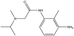 N-(3-amino-2-methylphenyl)-2-[isopropyl(methyl)amino]acetamide Struktur