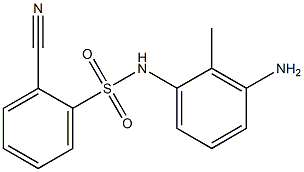 N-(3-amino-2-methylphenyl)-2-cyanobenzene-1-sulfonamide Struktur