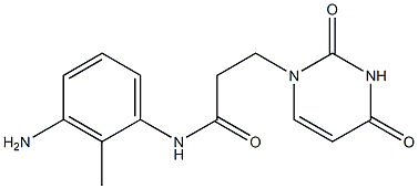 N-(3-amino-2-methylphenyl)-3-(2,4-dioxo-1,2,3,4-tetrahydropyrimidin-1-yl)propanamide Struktur