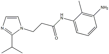 N-(3-amino-2-methylphenyl)-3-[2-(propan-2-yl)-1H-imidazol-1-yl]propanamide Struktur