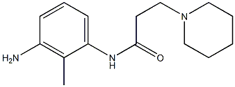 N-(3-amino-2-methylphenyl)-3-piperidin-1-ylpropanamide Struktur